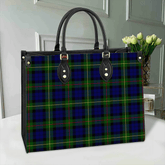 Clan MacEwen Modern Tartan Leather Bag NF79 Clan MacEwen_MacEwan Tartan Today