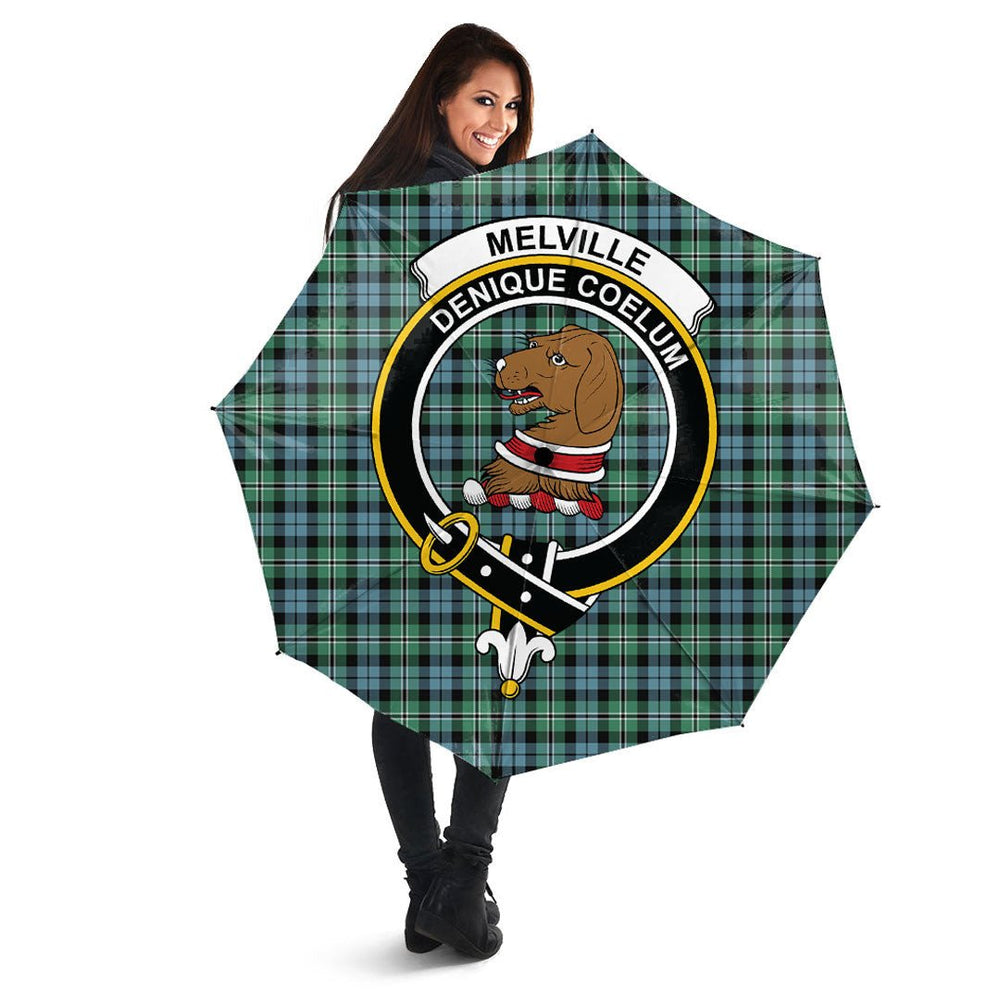 Clan Melville Tartan Crest Umbrella FS88 Clan Melville Tartan Today
