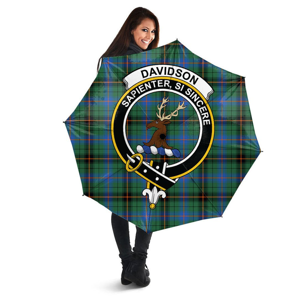 Clan Davidson Ancient Tartan Crest Umbrella CK34 Clan Davidson Tartan Today