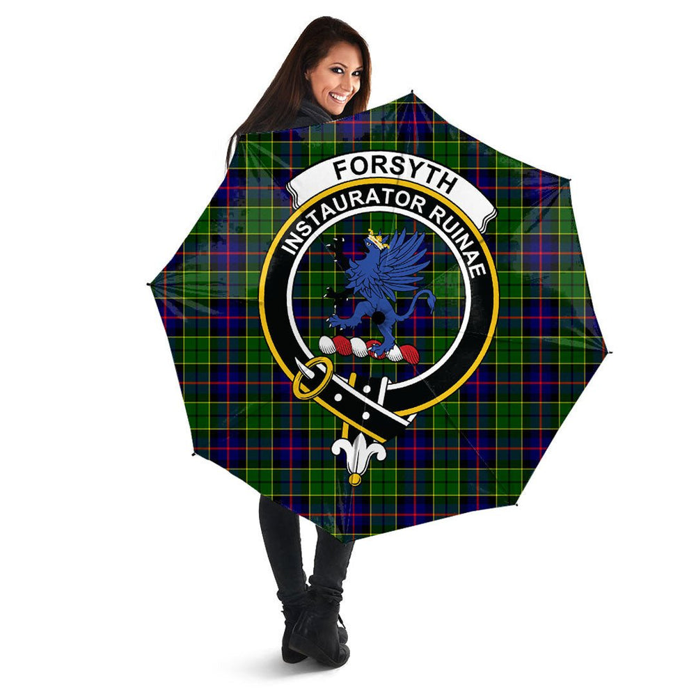 Clan Forsyth Modern Tartan Crest Umbrella IL79 Clan Forsyth Tartan Today