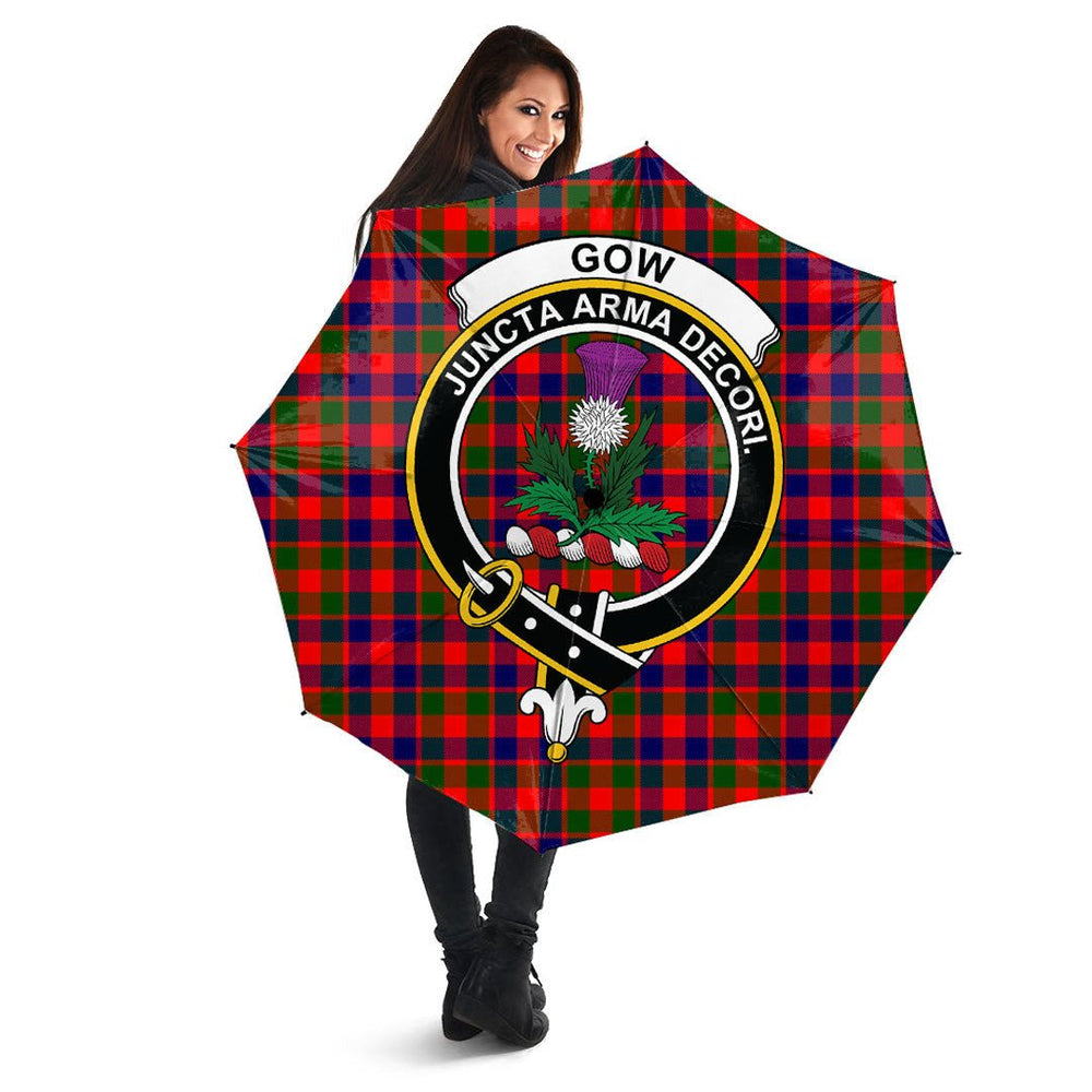 Clan Gow Modern Tartan Crest Umbrella ZM46 Clan Gow Tartan Today