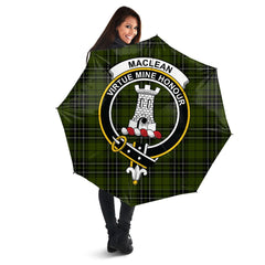 Clan MacLean Hunting Tartan Crest Umbrella OZ54 Clan Hall Tartan Today