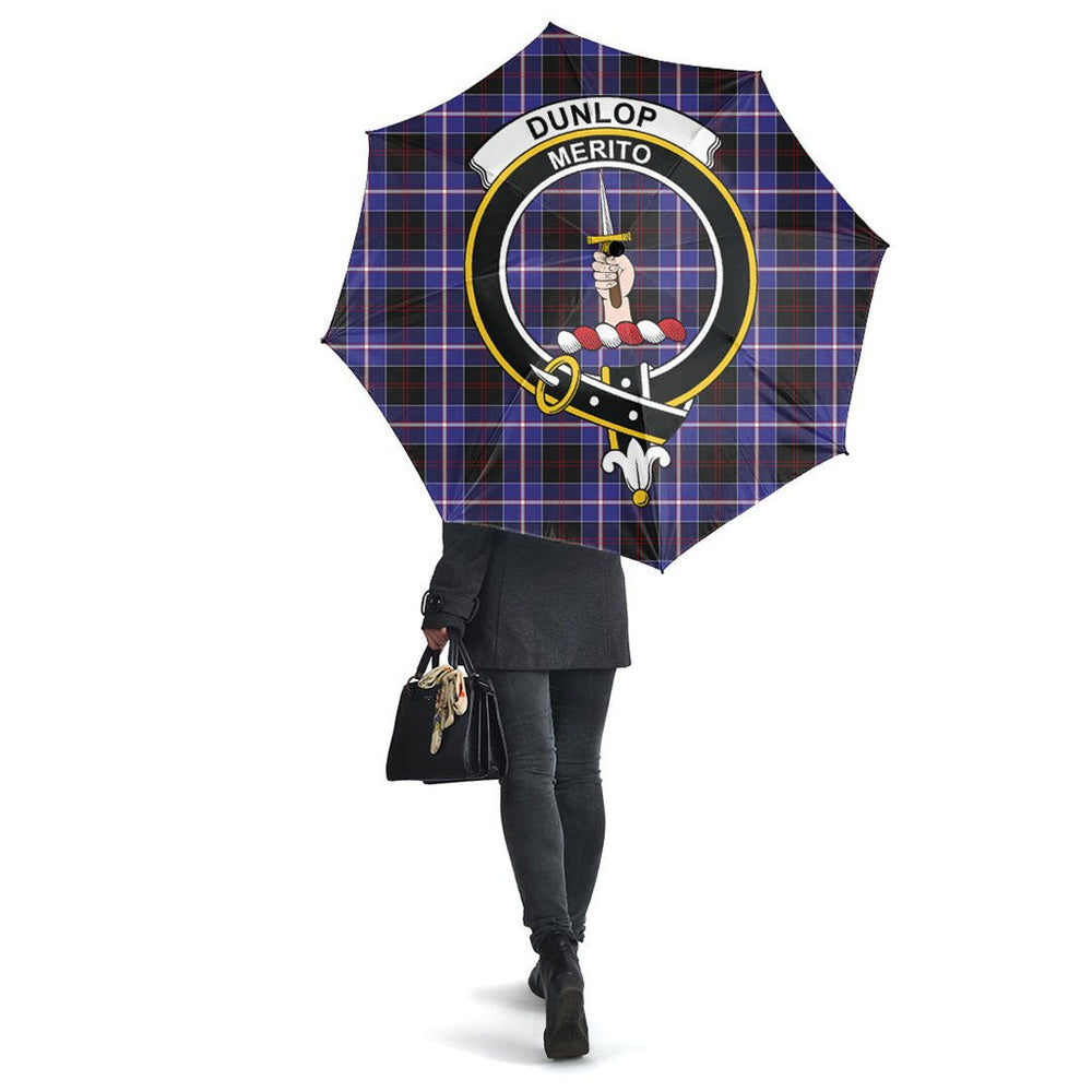 Clan Dunlop Modern Tartan Crest Umbrella EV47 Clan Dunlop Tartan Today