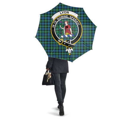 Clan Lyon Tartan Crest Umbrella