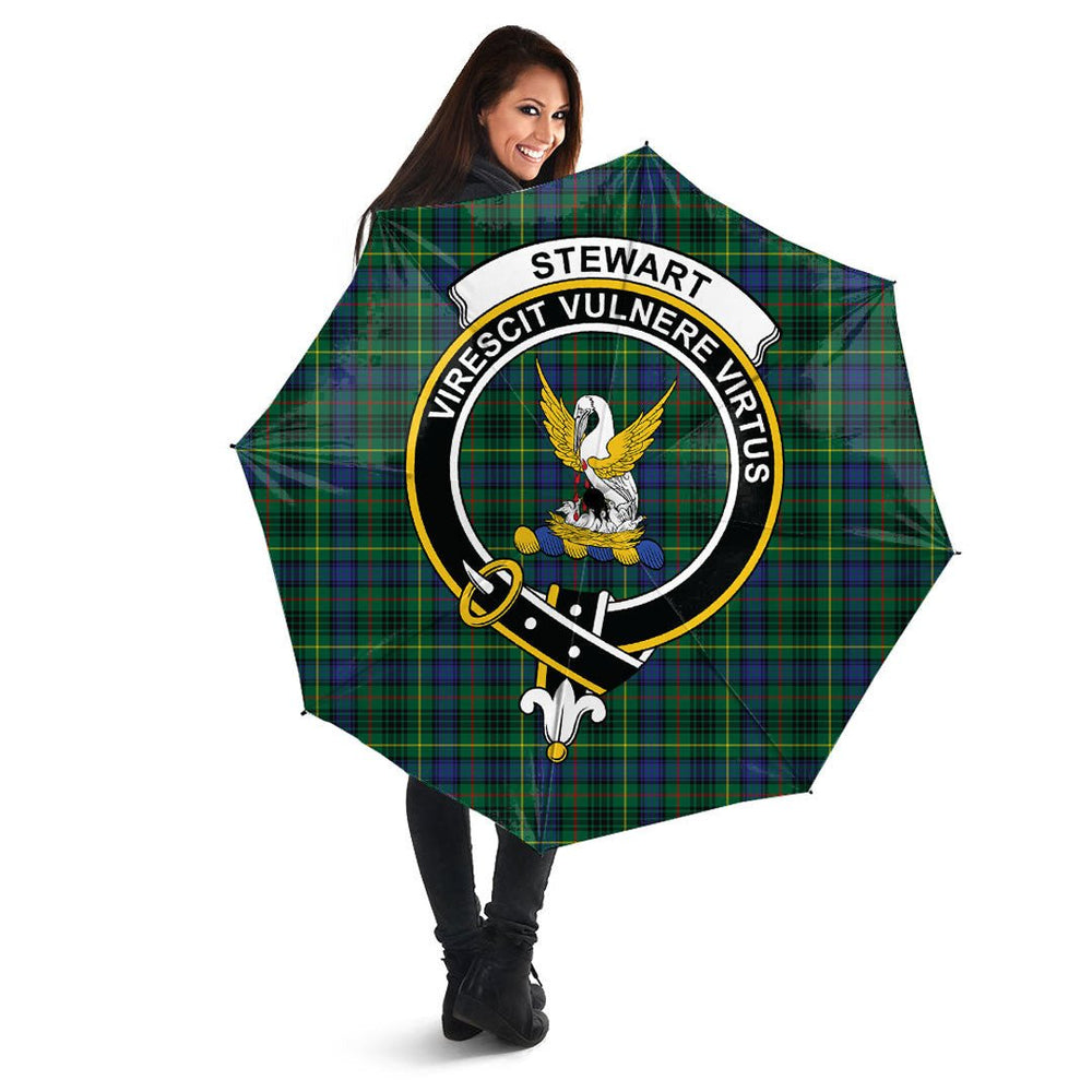 Clan Stewart Hunting Modern Tartan Crest Umbrella DF32 Clan Stewart Tartan Today