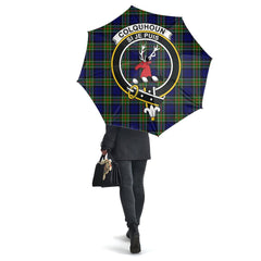 Clan Colquhoun Modern Tartan Crest Umbrella HM96 Clan Colquhoun Tartan Today