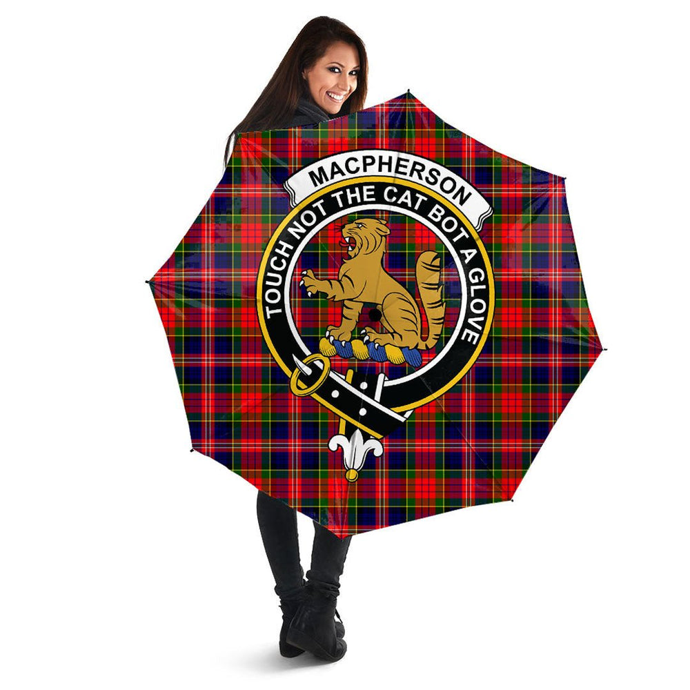 Clan MacPherson Modern Tartan Crest Umbrella GW73 Clan MacPherson Tartan Today