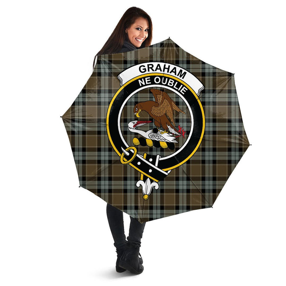 Clan Graham of Menteith Weathered Tartan Crest Umbrella RD85 Clan Graham Tartan Today