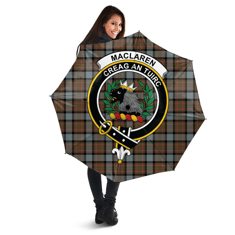 Clan MacLaren Weathered Tartan Crest Umbrella SN68 Clan Hall Tartan Today