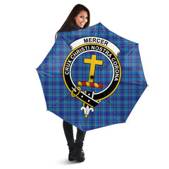 Clan Mercer Modern Tartan Crest Umbrella MR61 Clan Mercer Tartan Today