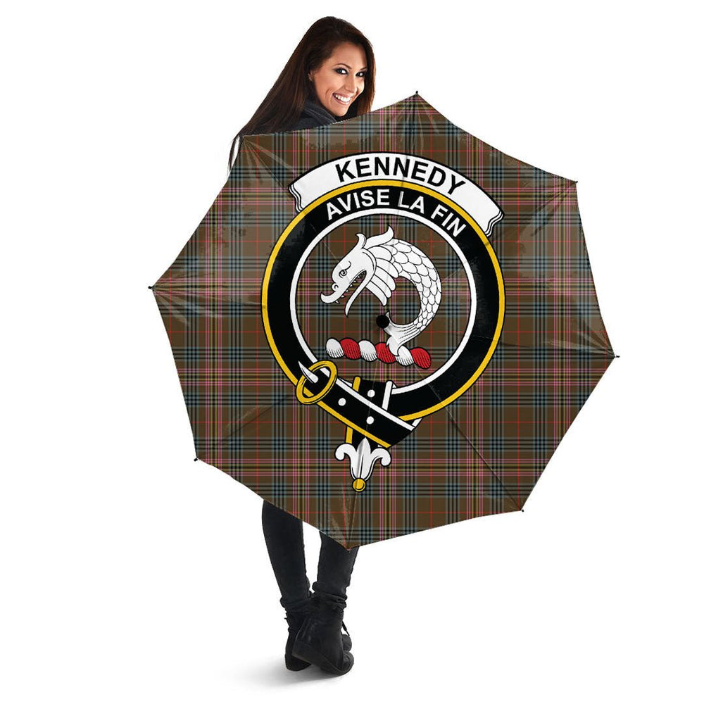 Clan Kennedy Weathered Tartan Crest Umbrella YH91 Clan Kennedy Tartan Today