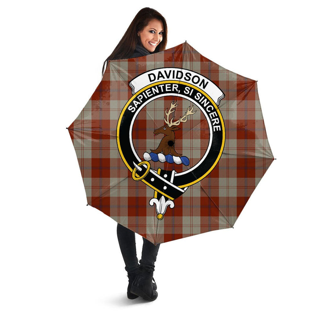 Clan Davidson Dress Dancers Tartan Crest Umbrella PD57 Clan Davidson Tartan Today
