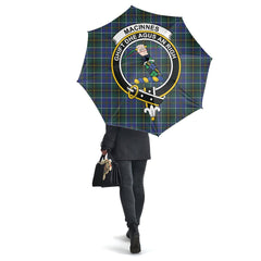 Clan MacInnes Modern Tartan Crest Umbrella VZ23 Clan MacInnes Tartan Today