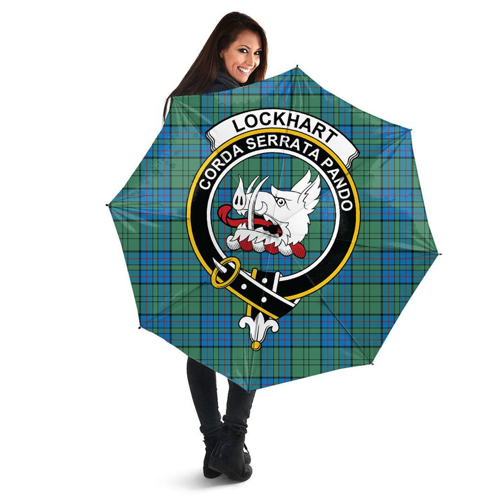 Clan Lockhart Tartan Crest Umbrella XN33 Clan Lockhart Tartan Today