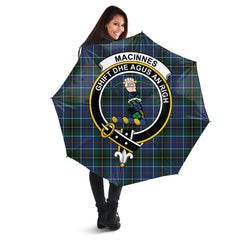Clan MacInnes Modern Tartan Crest Umbrella VZ23 Clan MacInnes Tartan Today