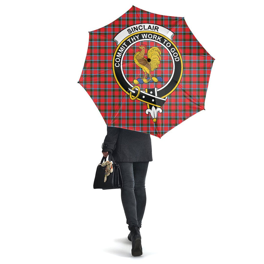 Clan Sinclair Modern Tartan Crest Umbrella KQ93 Clan Sinclair Tartan Today