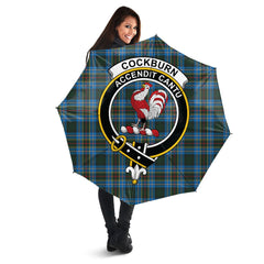Clan Cockburn Modern Tartan Crest Umbrella WS74 Clan Cockburn Tartan Today