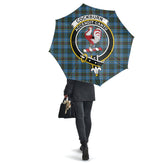 Clan Cockburn Modern Tartan Crest Umbrella WS74 Clan Cockburn Tartan Today