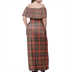 Clan Cumming Hunting Weathered Tartan Hawaii Dress PR14 Clan Cumming Tartan Hawaii Dress