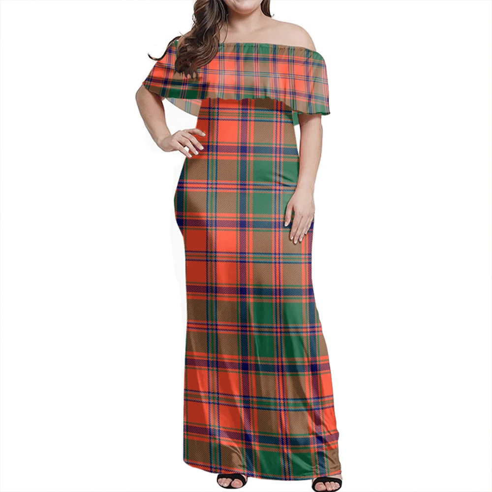Clan Stewart Of Appin Ancient Tartan Hawaii Dress EL65 Clan Stewart of Appin Tartan Hawaii Dress