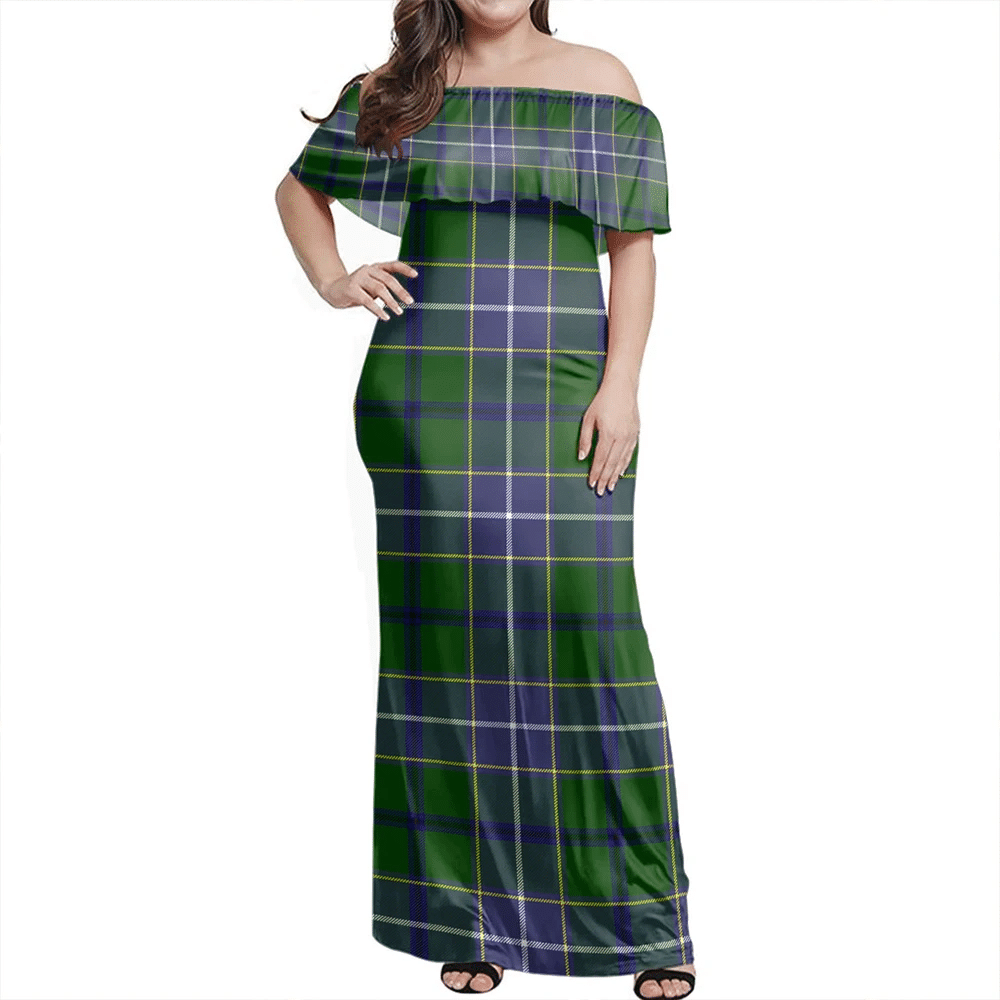 Clan Wishart Hunting Modern Tartan Hawaii Dress LK21 Clan Wishart Tartan Hawaii Dress
