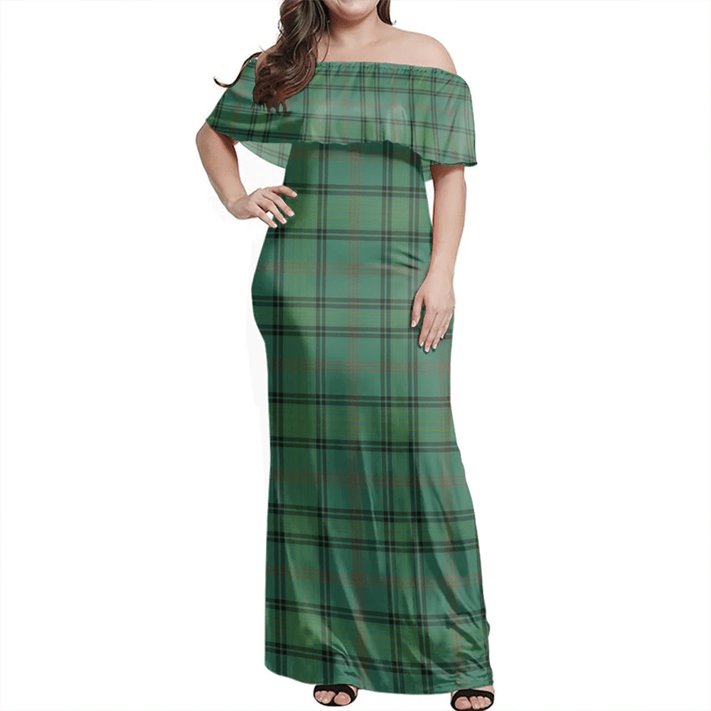 Clan Ross Hunting Ancient Tartan Hawaii Dress TG56 Clan Ross Tartan Hawaii Dress