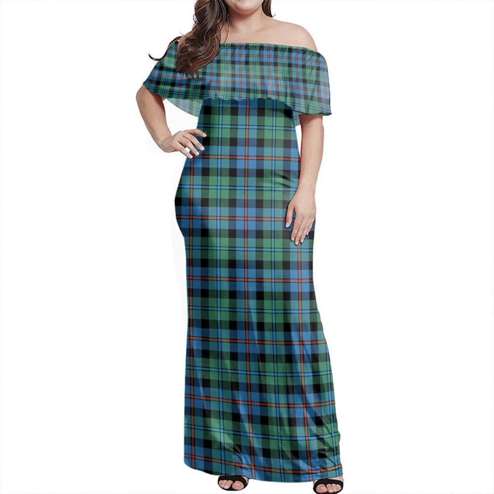 Clan Campbell Of Cawdor Ancient Tartan Hawaii Dress NA76 Clan Campbell of Cawdor Tartan Hawaii Dress