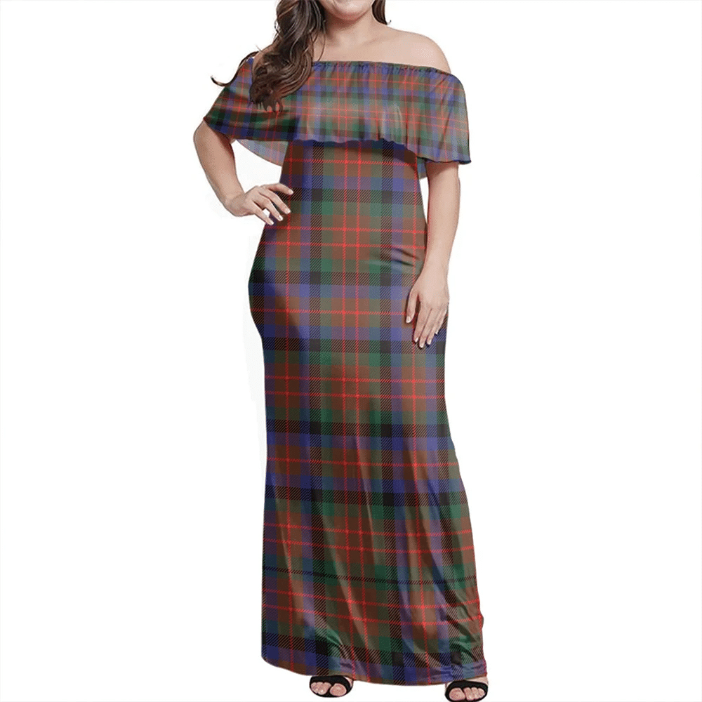 Clan MacDuff Hunting Modern Tartan Hawaii Dress TK64 Clan MacDuff Tartan Hawaii Dress
