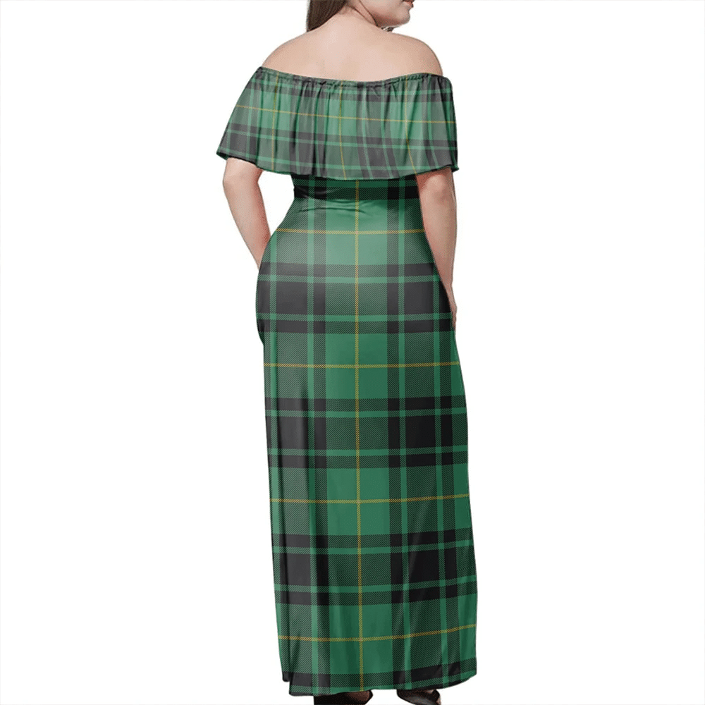 Clan MacArthur Ancient Tartan Hawaii Dress TJ28 Clan MacArthur Tartan Hawaii Dress