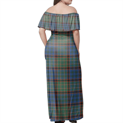 Clan Nicolson Hunting Ancient Tartan Hawaii Dress JX16 Clan Nicolson Tartan Hawaii Dress