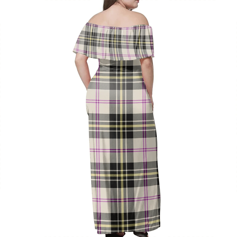 Clan MacPherson Dress Ancient Tartan Hawaii Dress JS69 Clan MacPherson Tartan Hawaii Dress