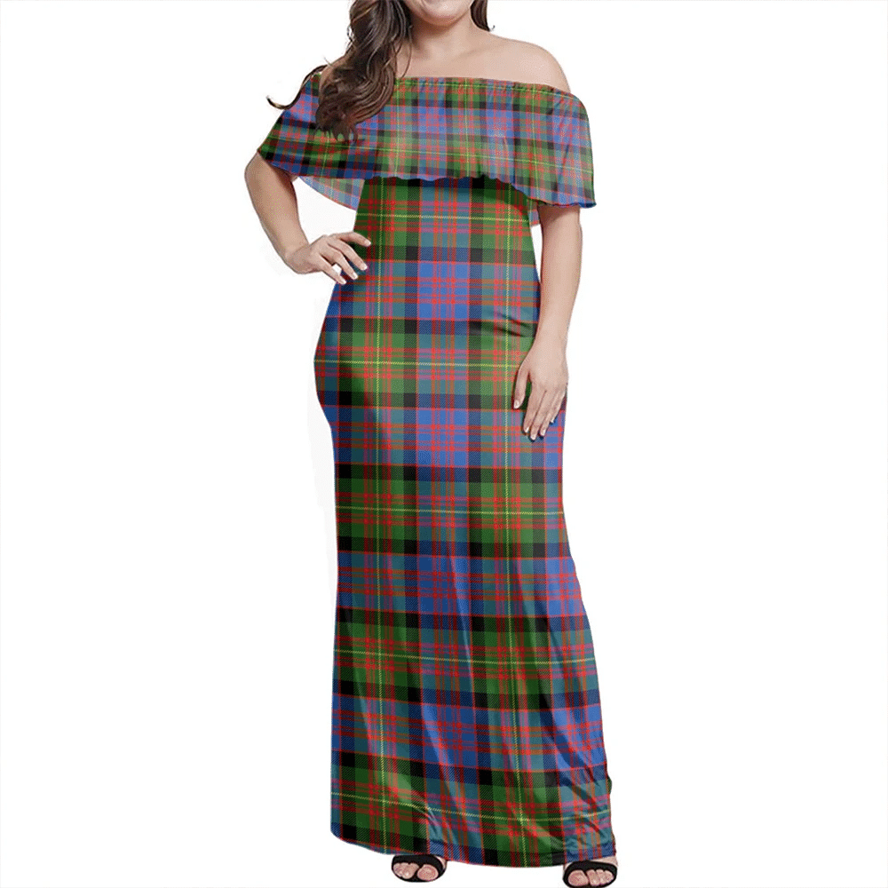 Clan Carnegie Ancient Tartan Hawaii Dress JR15 Clan Carnegie Tartan Hawaii Dress