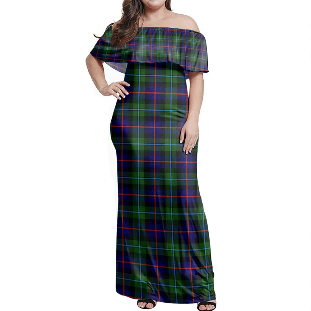 Clan Campbell Of Cawdor Modern Tartan Hawaii Dress XE36 Clan Campbell of Cawdor Tartan Hawaii Dress