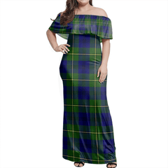Clan Johnston Modern Tartan Hawaii Dress JB46 Clan Johnston Tartan Hawaii Dress