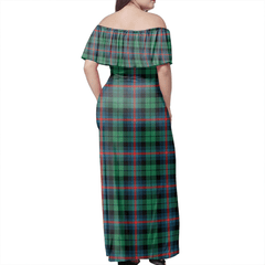 Clan Urquhart Broad Red Ancient Tartan Hawaii Dress XH69 Clan Urquhart Tartan Hawaii Dress