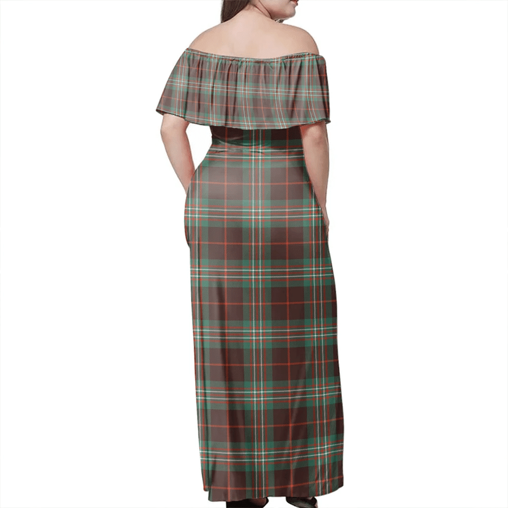 Clan Scott Brown Ancient Tartan Hawaii Dress WD45 Clan Scott (Scott Tartan) Tartan Hawaii Dress