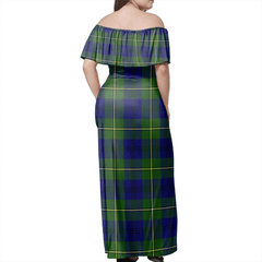 Clan Johnston Modern Tartan Hawaii Dress JB46 Clan Johnston Tartan Hawaii Dress