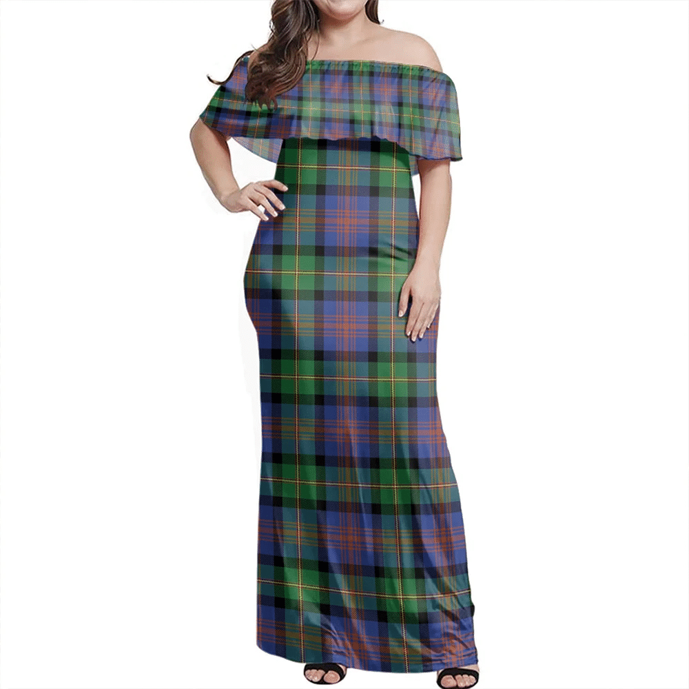 Clan Logan Ancient Tartan Hawaii Dress AI46 Clan Logan Tartan Hawaii Dress