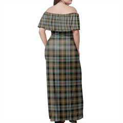 Clan Farquharson Weathered Tartan Hawaii Dress MQ44 Clan Farquharson Tartan Hawaii Dress