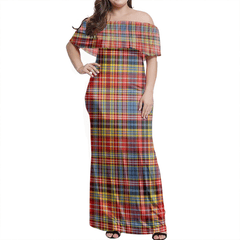 Clan Drummond Of Strathallan Tartan Hawaii Dress BT68 Clan Hall Tartan Hawaii Dress