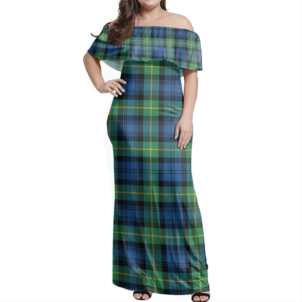 Clan Gordon Ancient Tartan Hawaii Dress WF74 Clan Gordon Tartan Hawaii Dress