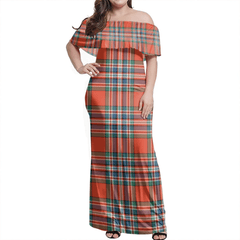 Clan MacFarlane Ancient Tartan Hawaii Dress BE97 Clan MacFarlane Tartan Hawaii Dress