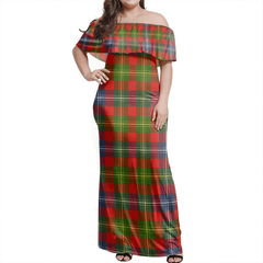 Clan Forrester Tartan Hawaii Dress BQ26 Clan Forrester Tartan Hawaii Dress