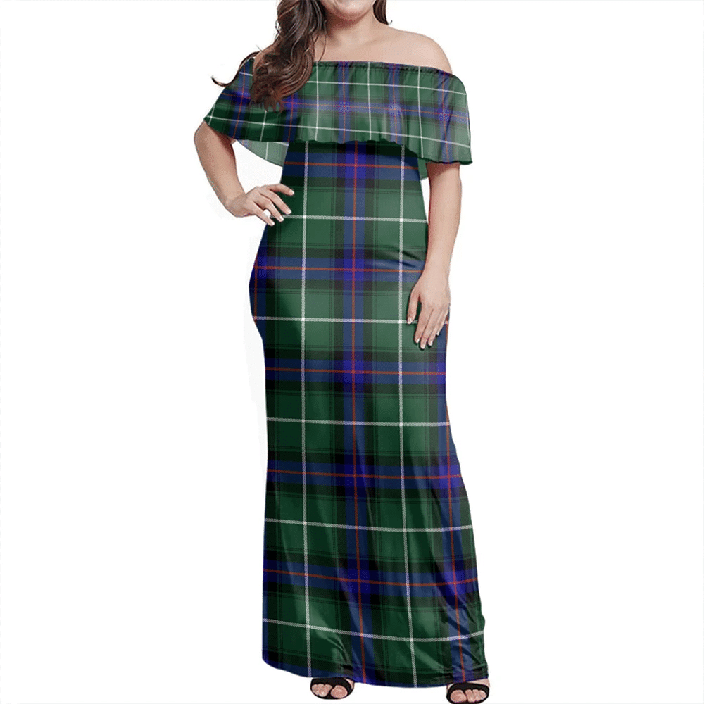 Clan MacDonald Of The Isles Hunting Modern Tartan Hawaii Dress KU74 Clan MacDonald Tartan Hawaii Dress