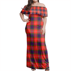 Clan Fraser Modern Tartan Hawaii Dress EI69 Clan Fraser Tartan Hawaii Dress