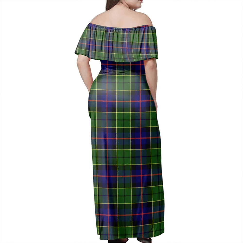 Clan Forsyth Modern Tartan Hawaii Dress SO71 Clan Forsyth Tartan Hawaii Dress