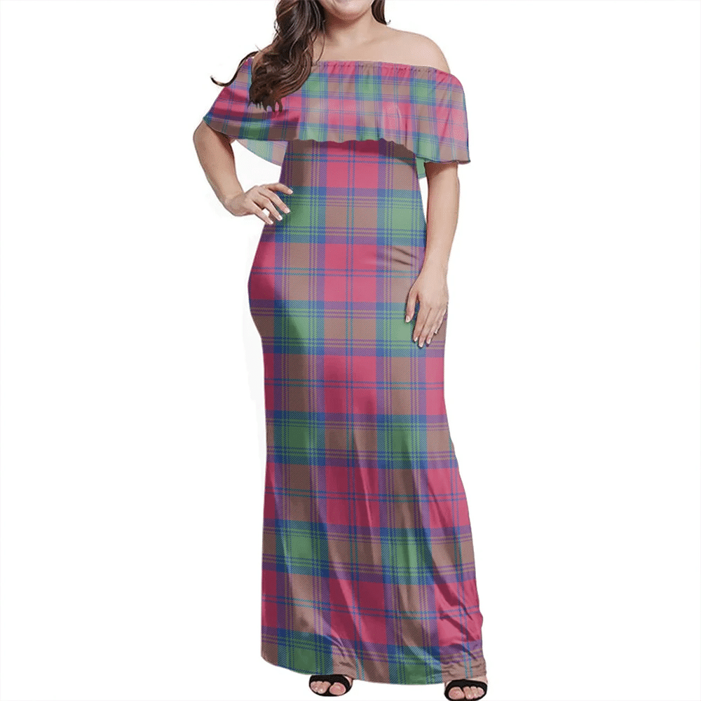 Clan Lindsay Ancient Tartan Hawaii Dress UT49 Clan Lindsay Tartan Hawaii Dress