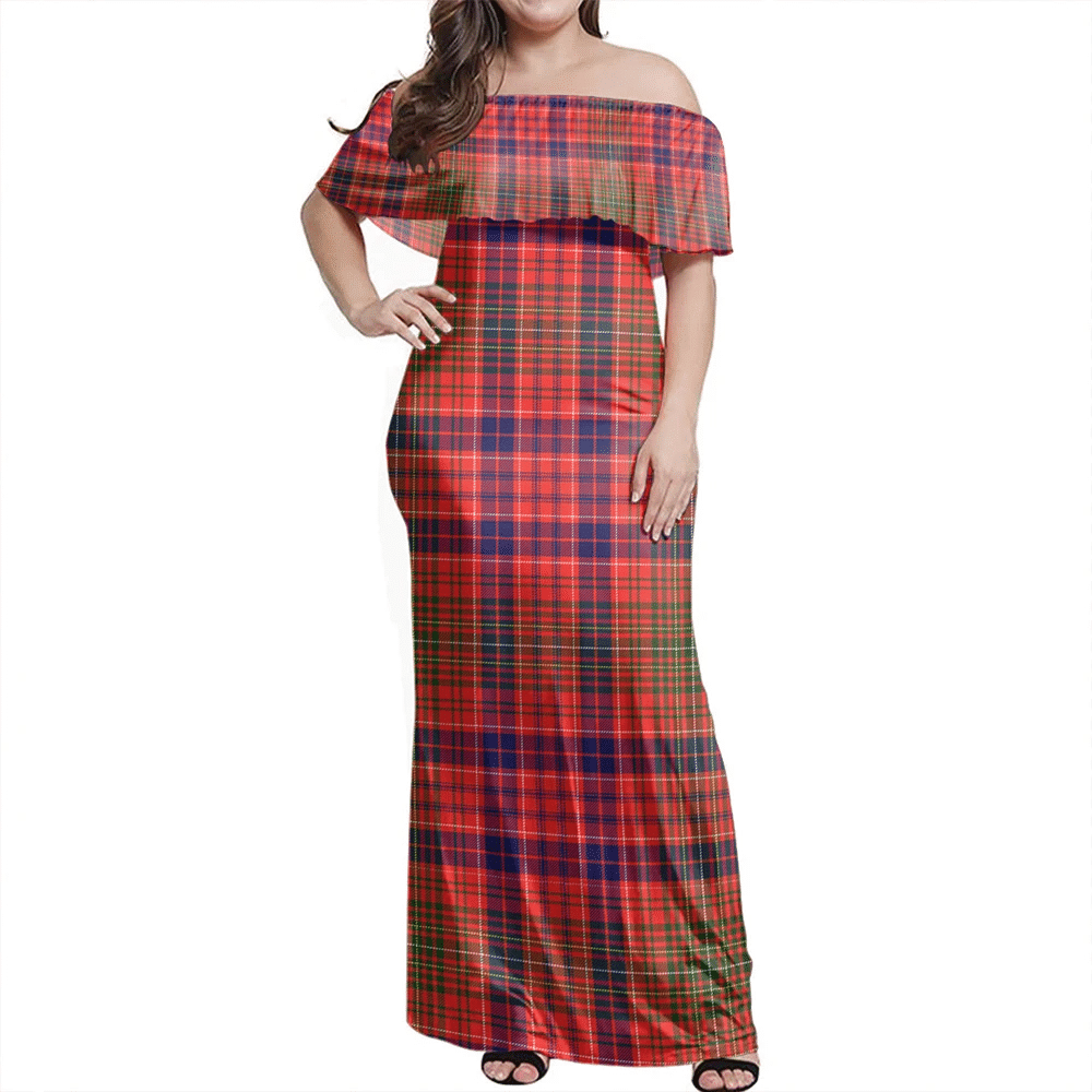 Clan Lumsden Modern Tartan Hawaii Dress XH22 Clan Lumsden Tartan Hawaii Dress
