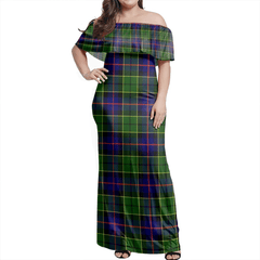 Clan Forsyth Modern Tartan Hawaii Dress SO71 Clan Forsyth Tartan Hawaii Dress