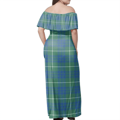 Clan Hamilton Hunting Ancient Tartan Hawaii Dress JF48 Clan Hamilton Tartan Hawaii Dress
